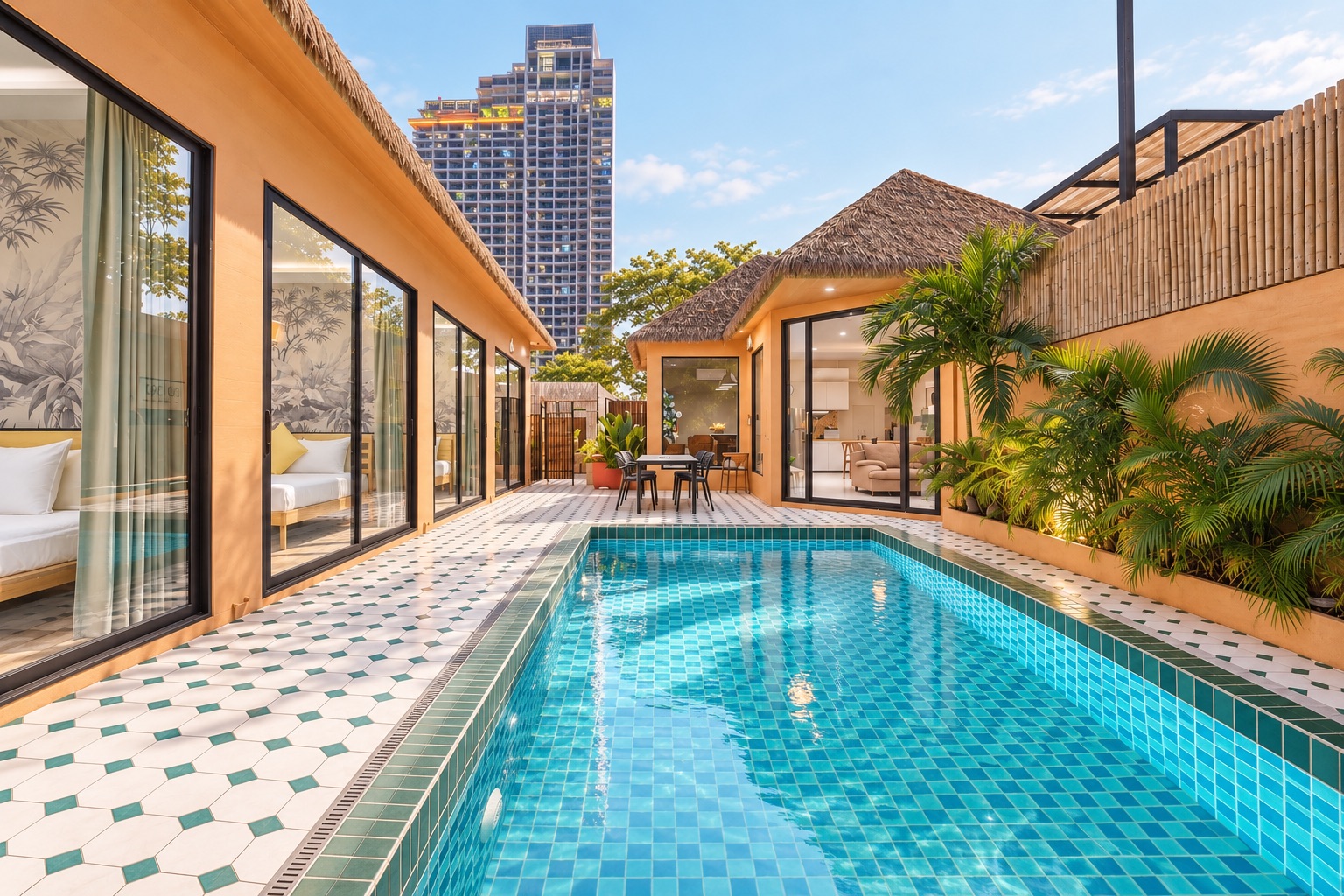 DOJO POOL VILLA X Tiki lounge 4 Bedrooms | V1